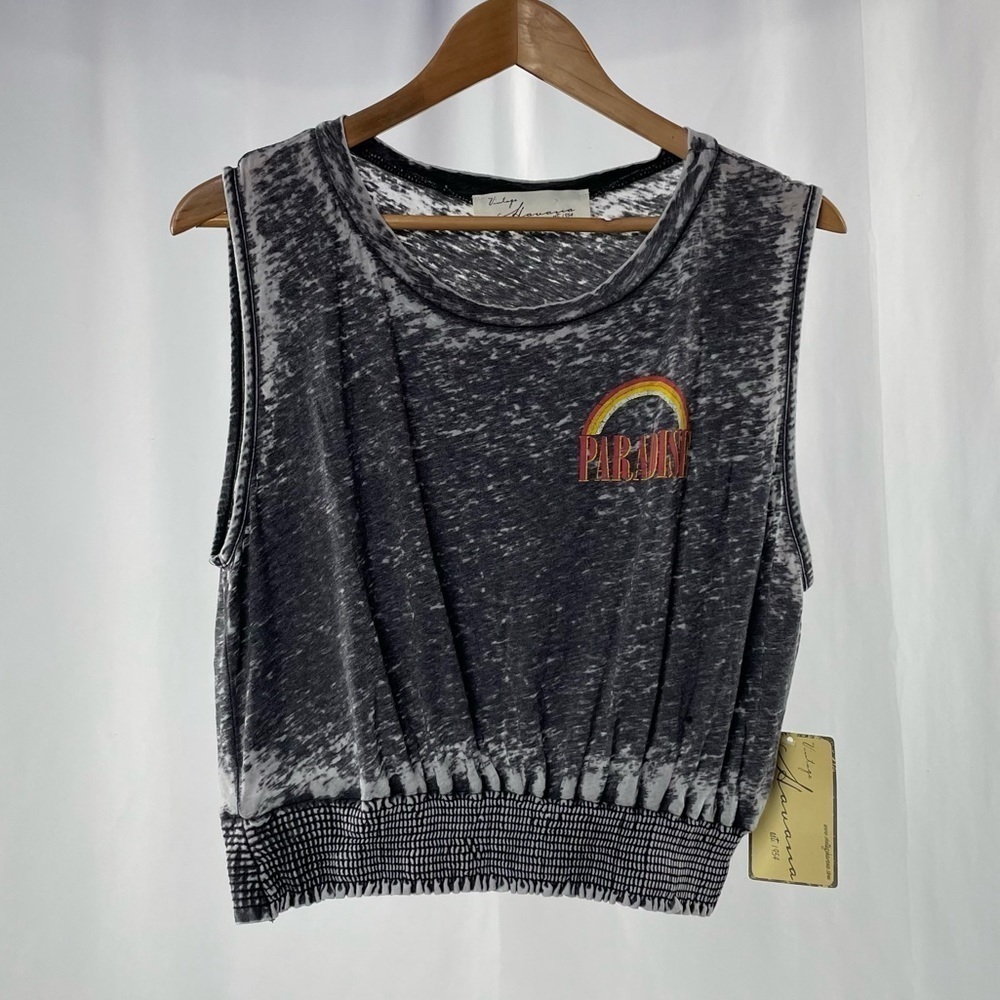 NWT Vintage Havana Paradise Tank Top in Worn Grey Sizeβ Large